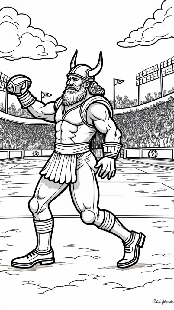 minnesota vikings coloring page